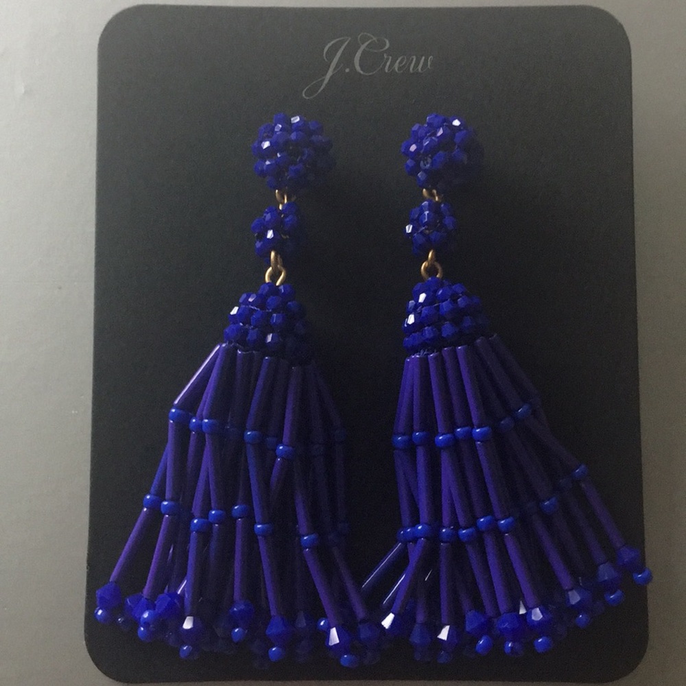 J. Crew Long Tassel Earrings